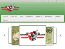 Tablet Screenshot of hundesport-innsbruck.com